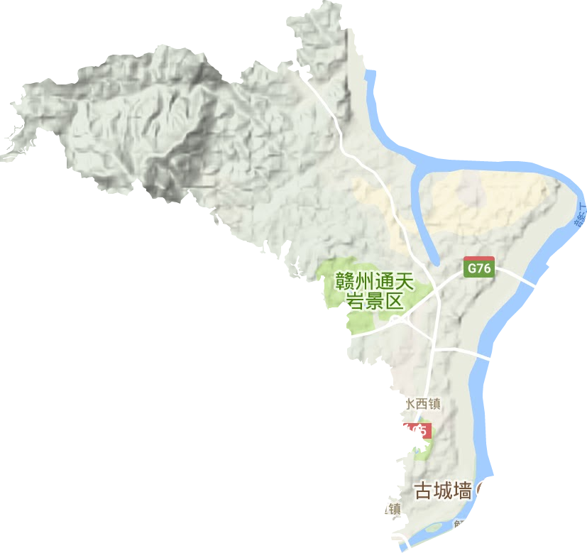 水西镇地形地图