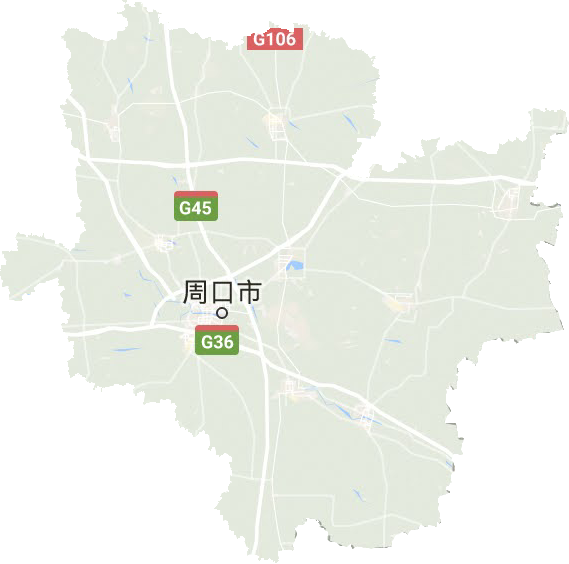 周口市地形地图