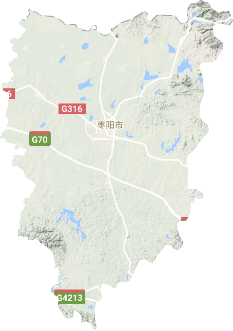 枣阳市地形地图