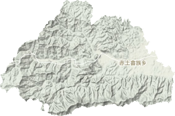 赤土畲族乡地形地图