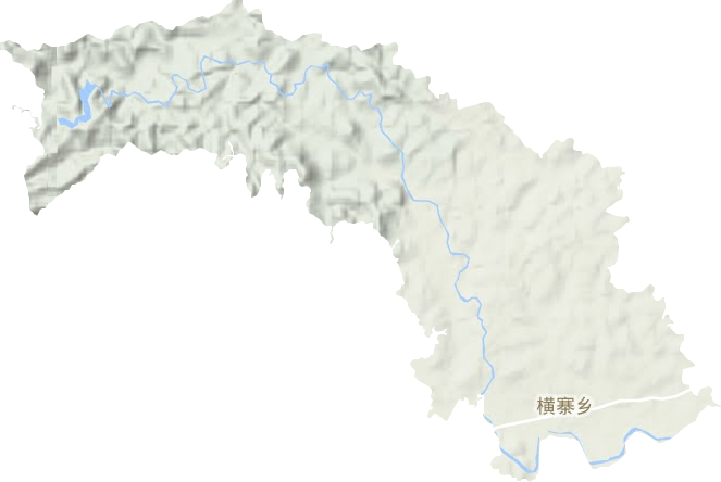 横寨乡地形地图