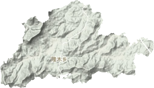 隆木乡地形地图