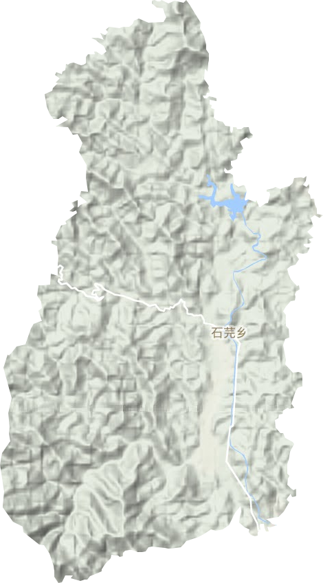 石芫乡地形地图