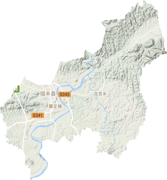嘉定镇地形地图