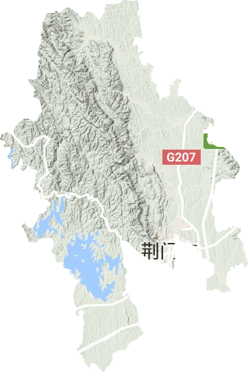 东宝区地形地图