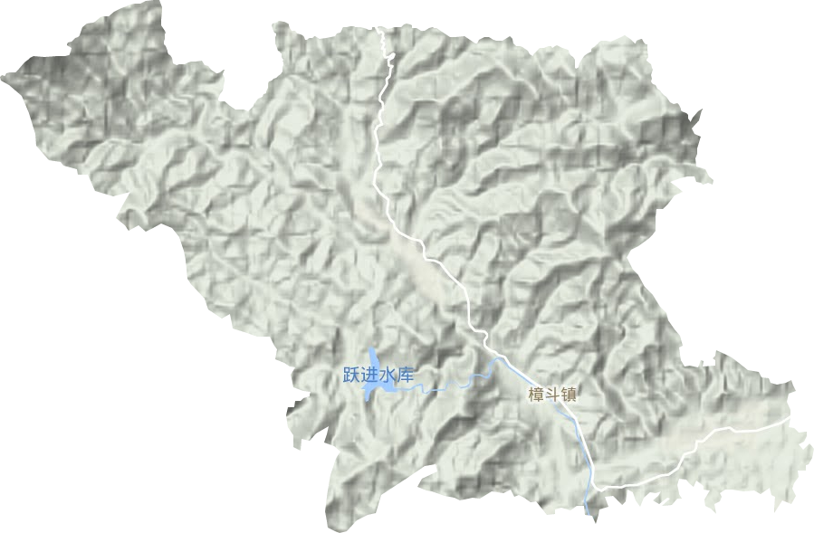 樟斗镇地形地图