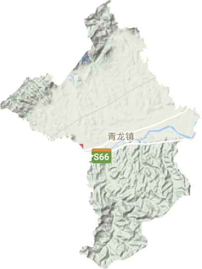 青龙镇地形地图