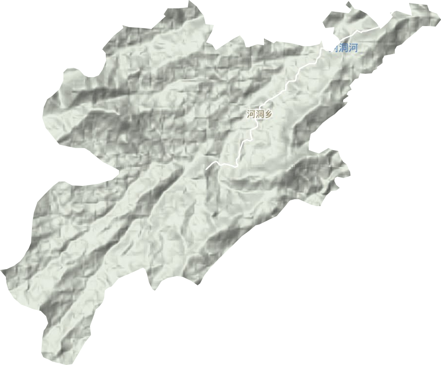 河洞乡地形地图
