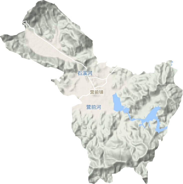 营前镇地形地图