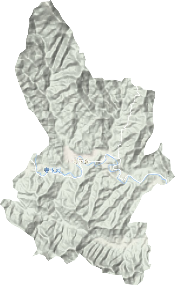 寺下镇地形地图