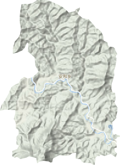 安和乡地形地图