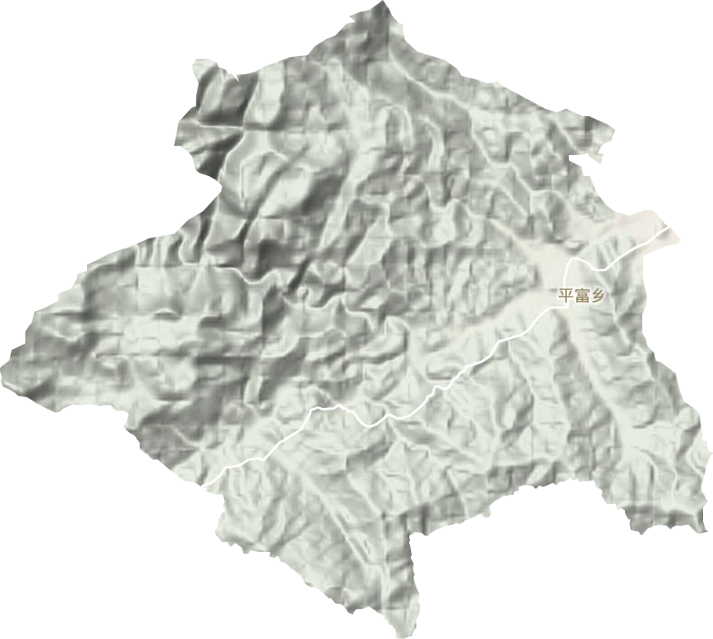 平富乡地形地图