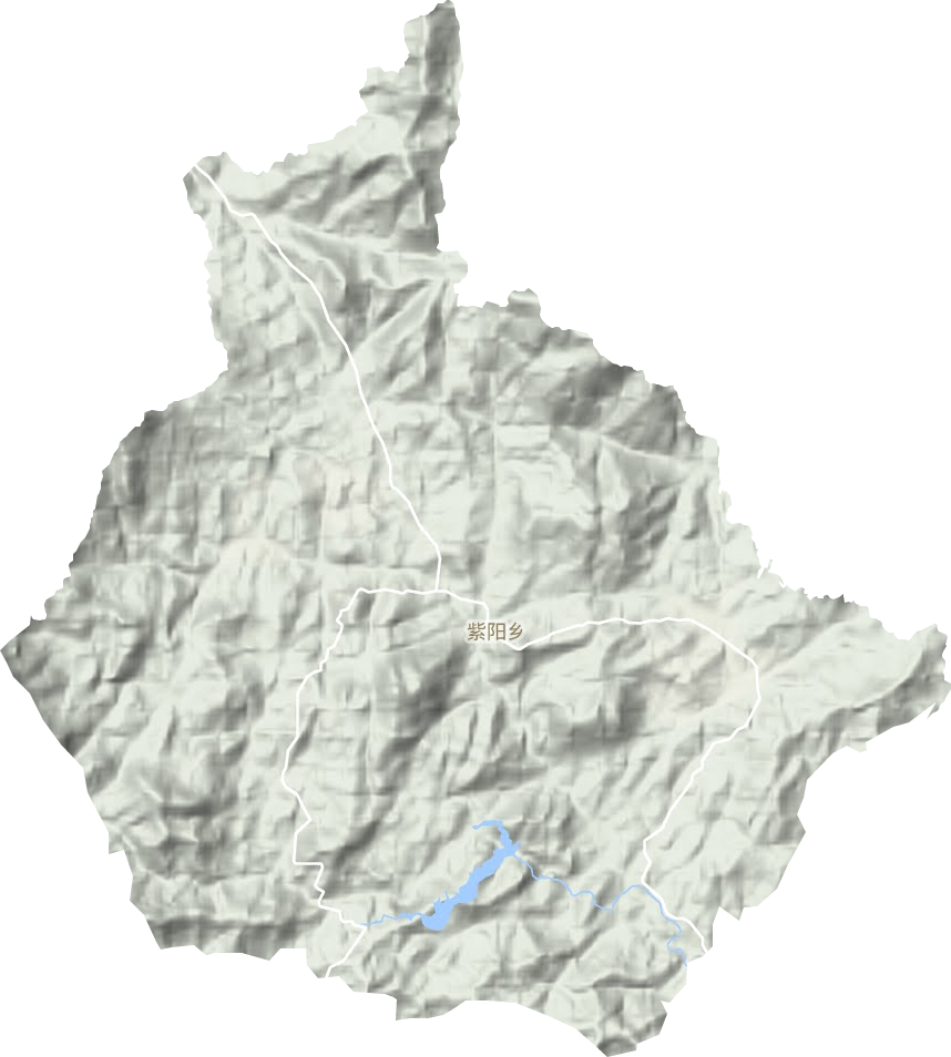 紫阳乡地形地图