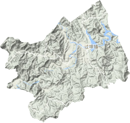 过埠镇地形地图