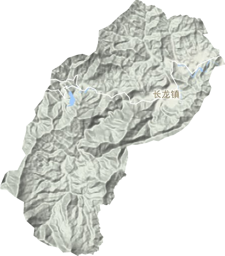 长龙镇地形地图