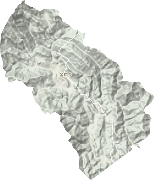 金坑乡地形地图