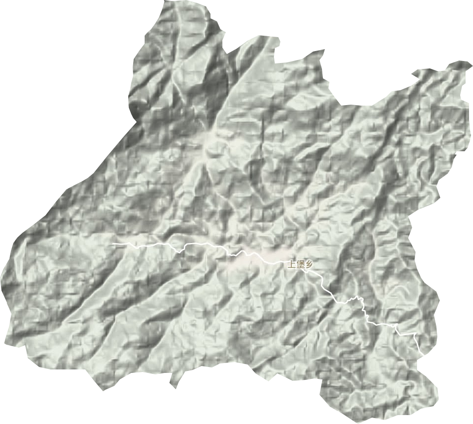 上堡乡地形地图