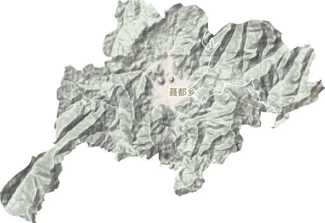 聂都乡地形地图