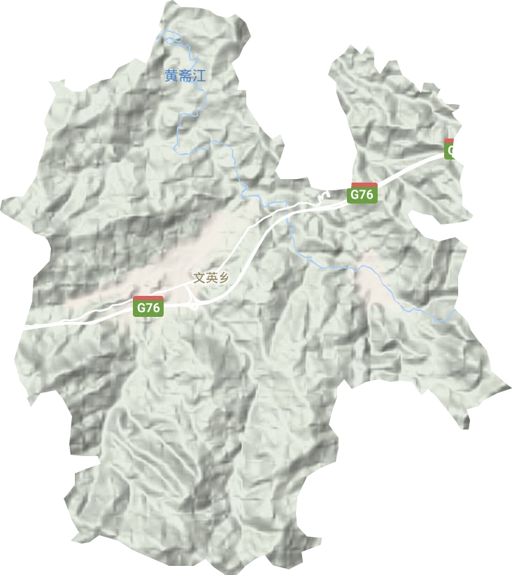 文英乡地形地图