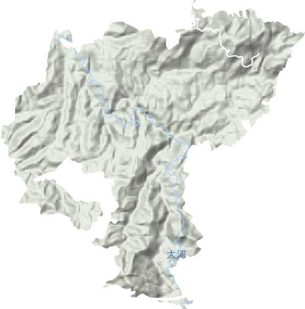 蔡坊乡地形地图