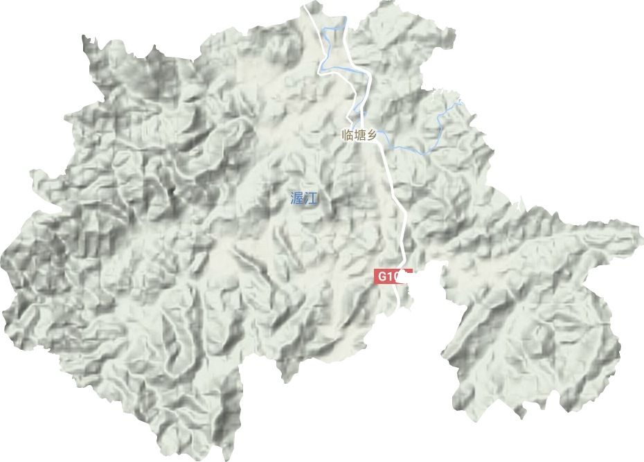 临塘乡地形地图