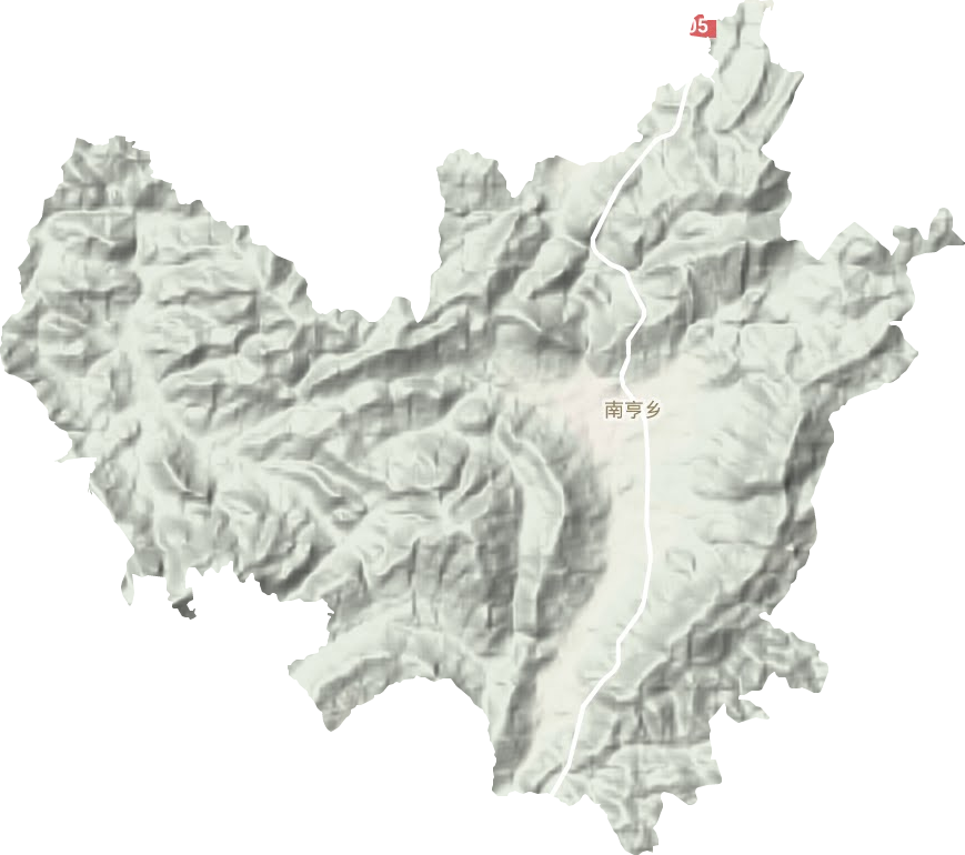 南亨乡地形地图
