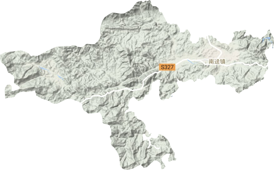 南迳镇地形地图