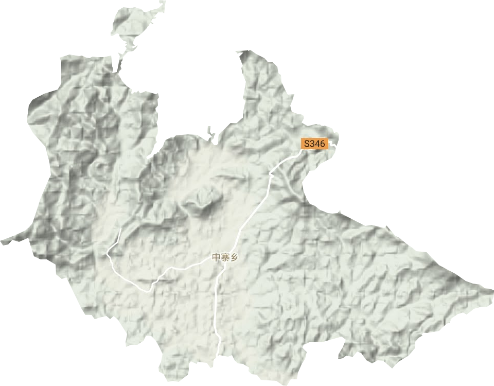 中寨乡地形地图