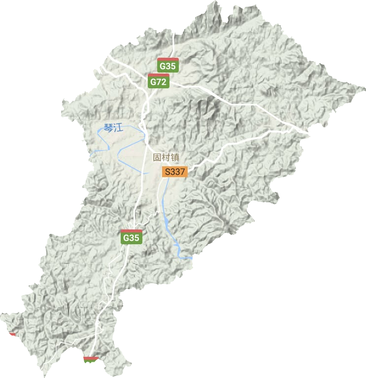 固村镇地形地图