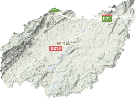 赖村镇地形地图