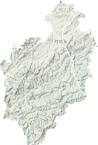 对坊乡地形地图