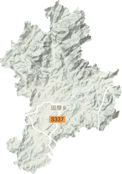 固厚乡地形地图