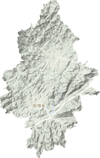 田埠乡地形地图