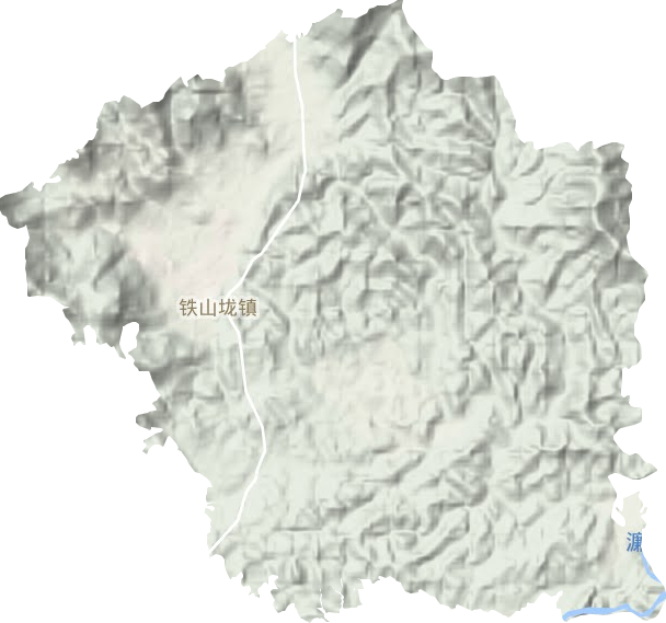 铁山垅镇地形地图