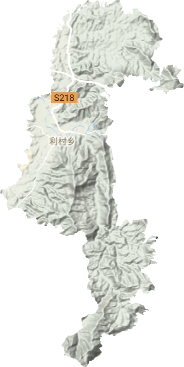 利村乡地形地图