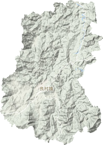 良村镇地形地图