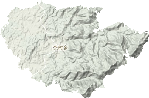杰村乡地形地图