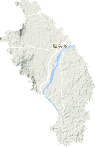 埠头乡地形地图