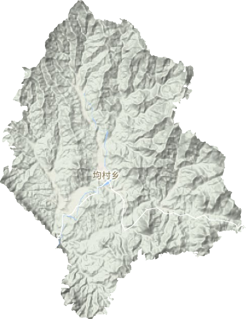 均村乡地形地图