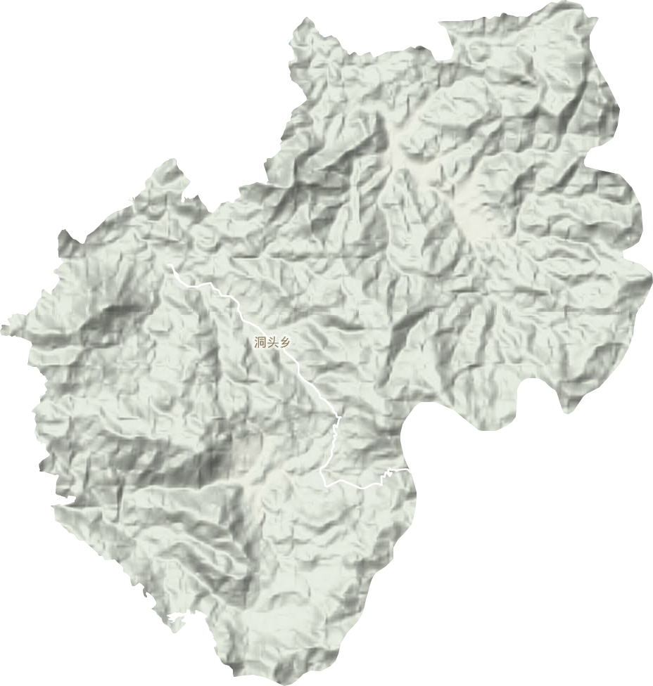 洞头乡地形地图