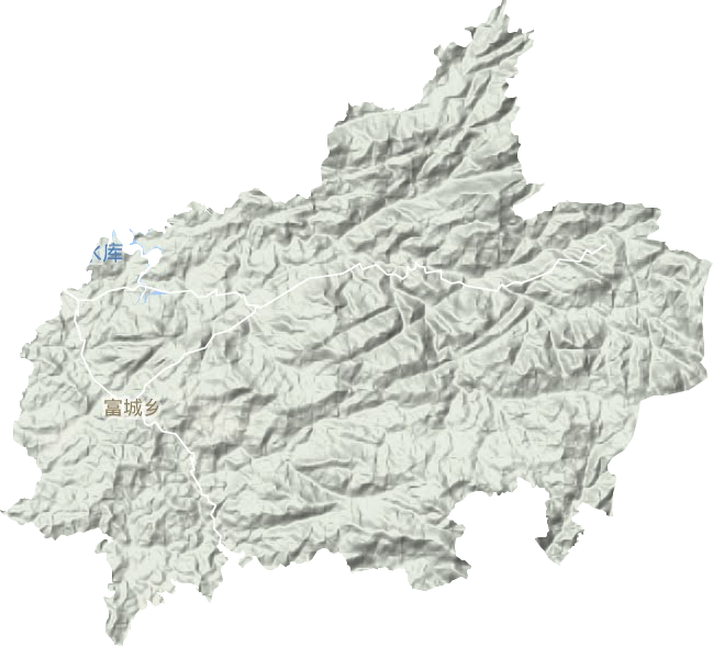 富城乡地形地图