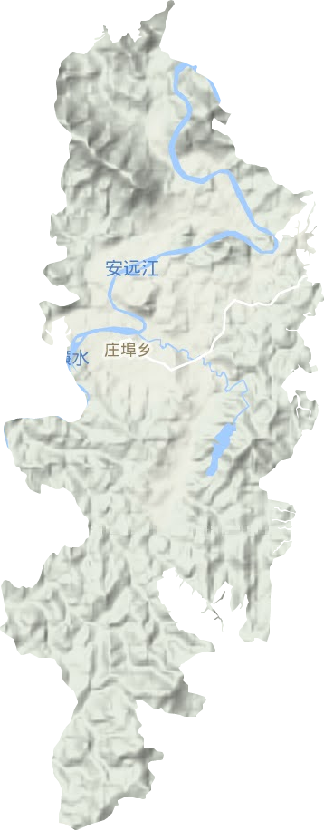 庄埠乡地形地图