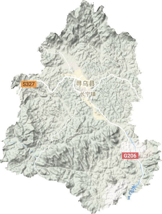 文峰乡地形地图