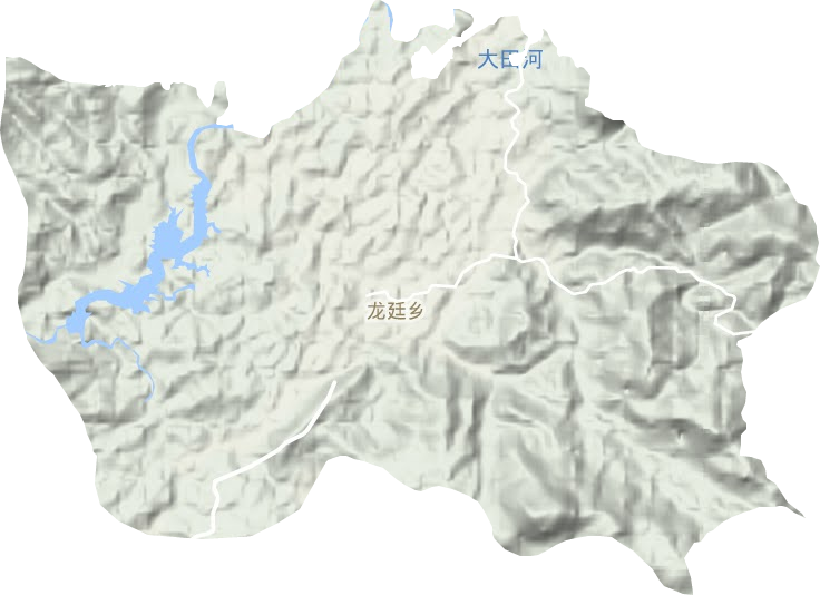 龙廷乡地形地图