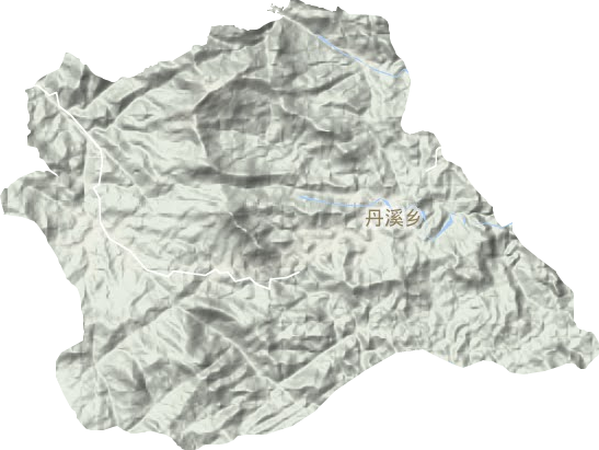 丹溪乡地形地图