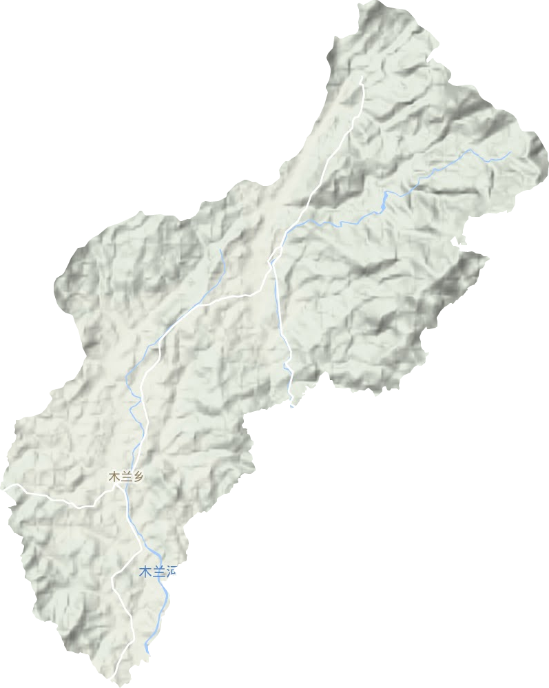 木兰乡地形地图