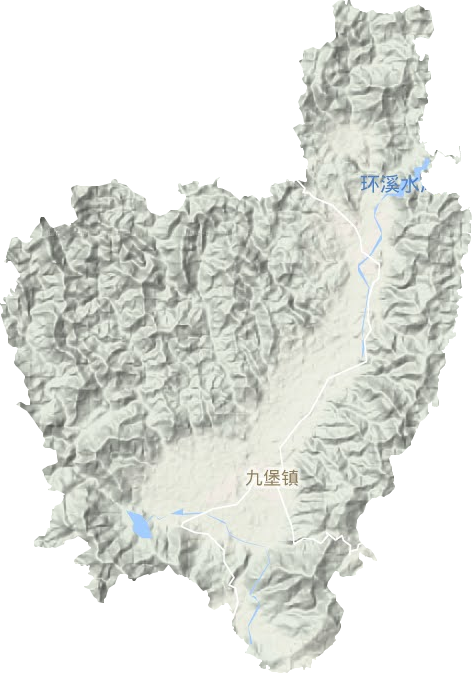九堡镇地形地图