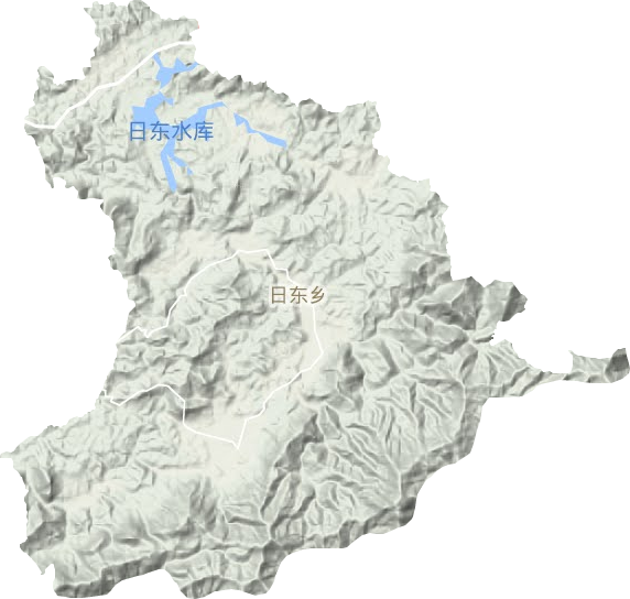 日东乡地形地图