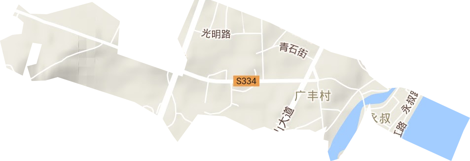 永叔街道地形地图