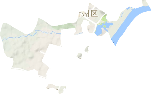 白塘街道地形地图